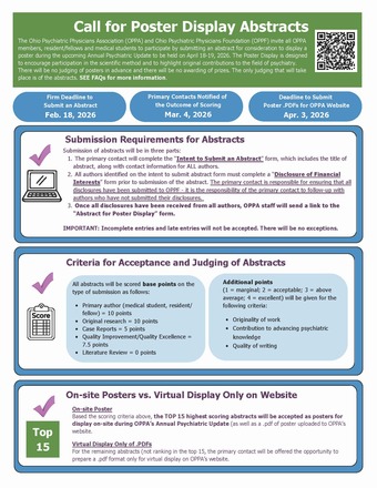 Flyer Poster Display 2026 Criteria